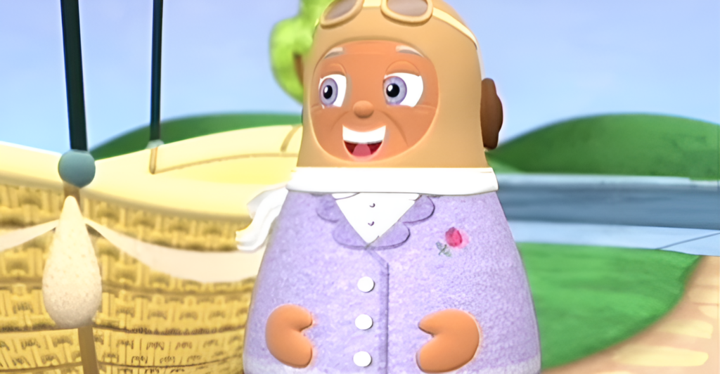 Gayla Goehl as the voice of Great Aunt Shirley on the animated series Higglytown Heroes